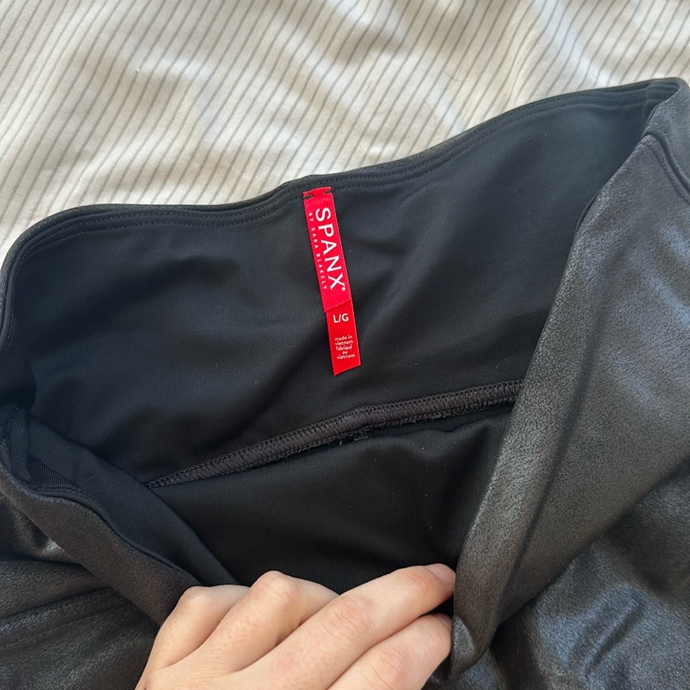 Spanx faux leather leggings